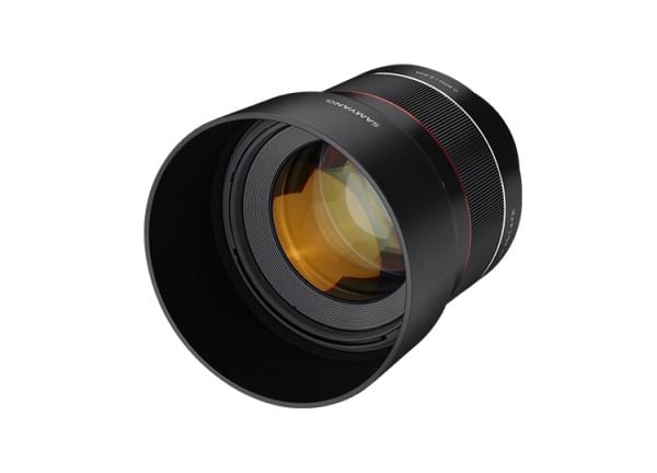 Samyang AF 85mm F1.4 FE -objektiivi, Sony E -kiinnitys, musta
