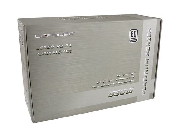 LC-Power LC550 V2.31, 550 W, Aktiivinen, 20 W, 45 A, 20 A, Ylivirta, Yliteho, Ylijännite, Oikosulku, Alijännite