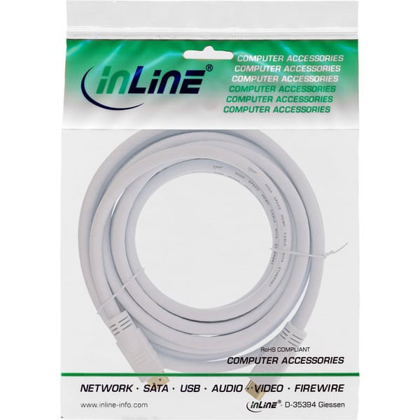 InLine 17507W, 7,5 m, HDMI Type A (Standard), HDMI Type A (Standard), 3D, Hvid