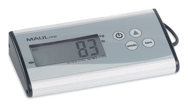 MAUL Cargo elektroninen pakettivaaka 120 kg, 50 g:n välein, ruostumatonta terästä, digitaalinen