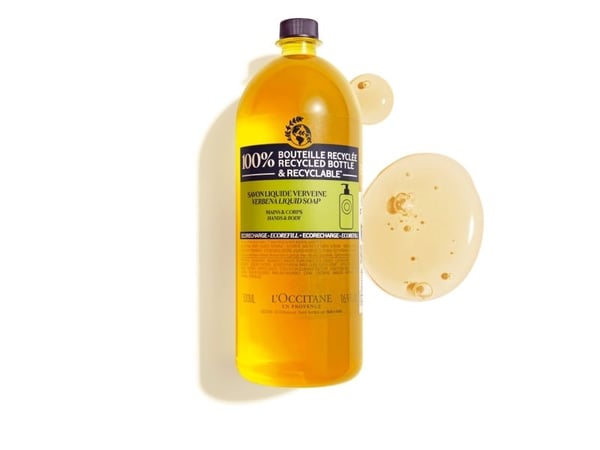 L''Occitane Shea Verbena, Händer och kropp, Flytande tvål, Rengöring, Näringsgivande, Uppfriskande, Sheasmör, Verbena, AQUA/WATER - HELIANTHUS ANNU...