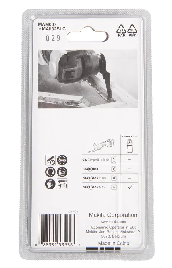 Makita B-66466, Savklinge, 70 mm, 32 mm, 1 kpl