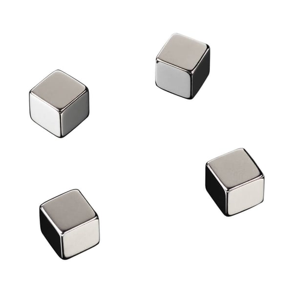 Super Stærke Magneter - kube stål 1x1x1 cm - (4 stk.) Super Stærke Magneter - kube stål 1x1x1 cm - (4 stk.)