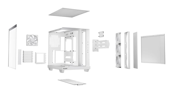 be quiet Light Base 500 LX BGW86 ATX-chassi med sidopanel i glas, vit