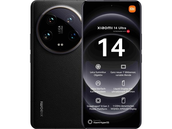 Xiaomi 14 Ultra 5G-mobiltelefon 512 GB, svart