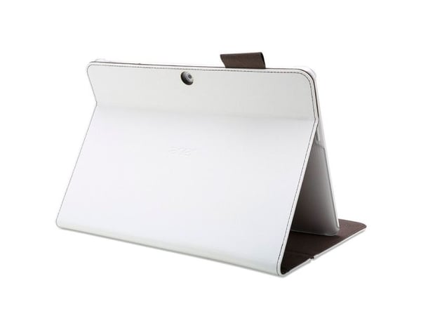 Acer Portfolio - Skyddsfodral vikbart fodral för surfplatta - månstensvit - för ICONIA ONE 10 B3-A10