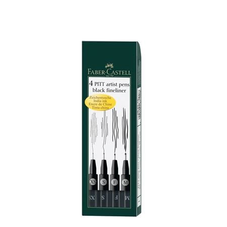 FABER-CASTELL 167115 - Musta - Multi - Musta - Vesipohjainen muste - 4 kpl(t)