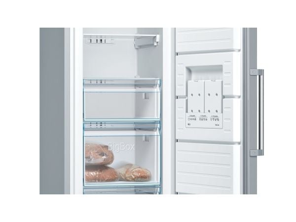 Bosch Serie | 4 GSN36VLEP - Pakastin - pystypakastin - leveys: 60 cm - syvyys: 65 cm - korkeus: 186 cm - 242 litraa - E-luokka - ulkonäkö ruostumat...
