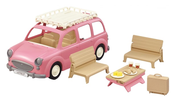 Sylvanian Families Familiebil - rosa
