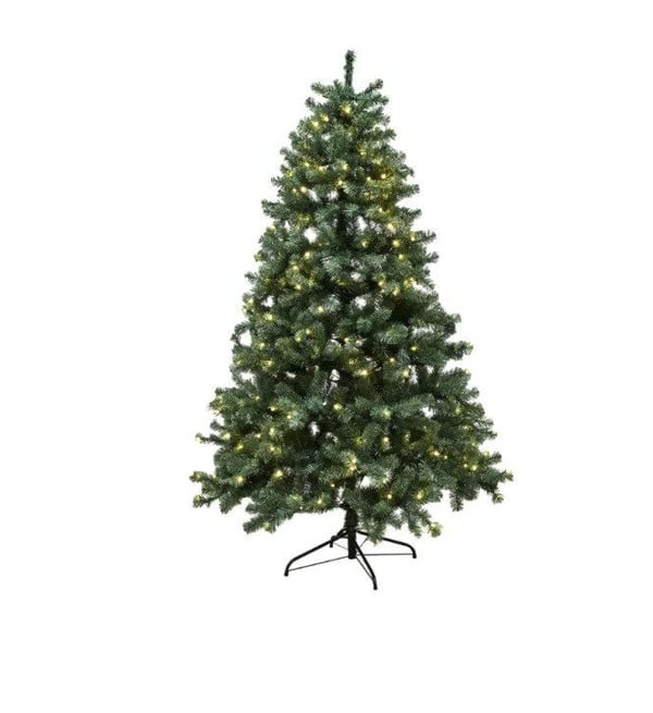 Juletræ kunstig PVC "ASKE", Klasse B+, 150x100 cm m/LED NORDIC WINTER (780-133)