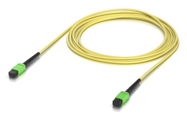 Ubiquiti UniFi - Patch-kabel - MPO-12/APC enkelt läge (hona) till MPO-12/APC enkelt läge (hona) - 3 m - 3 mm - fiberoptisk - OS2 - inomhus, halogen...