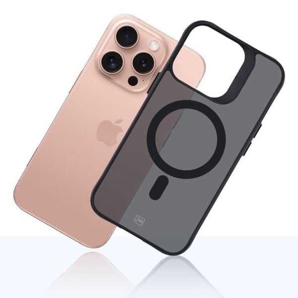 3MK Smoke MagCase, Suojus, Apple, 16 cm (6.3"), Musta