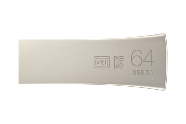 Samsung MUF-64BE, 64 GB, USB A-tyyppi, 3.2 Gen 1 (3.1 Gen 1), 300 MB/s, Ilman suojusta, Hopea