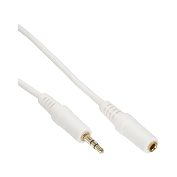 InLine 99935W, 3.5mm, Hankjønn, 3.5mm, Hunkjønn, 5 m, Hvit