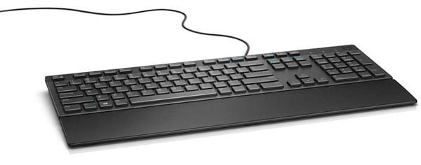 DELL KB216, Täysikokoinen (100 %), Langallinen, USB, AZERTY, Musta