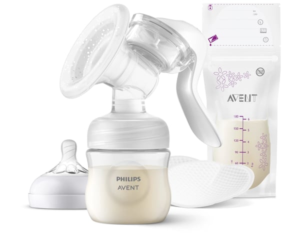 Philips AVENT SCF430/20 Manuell brystpumpe, Manuell, Gjennomsiktig, Hvit
