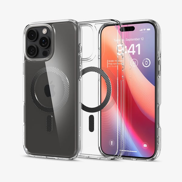 Spigen Ultra Hybrid (MagFit), Mobilskal, Apple, iPhone 16 Pro, 16 cm (6.3"), Transparent