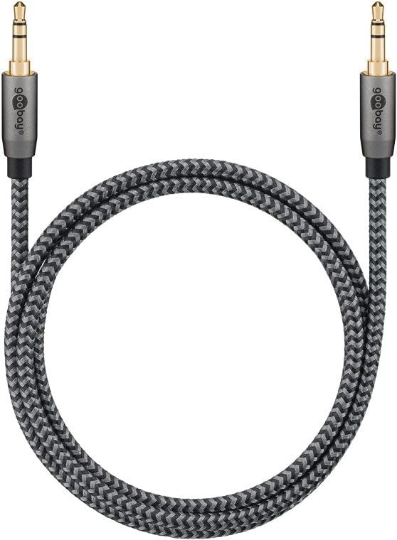 Goobay 65275, 3.5mm TRS, Uros, 3.5mm TRS, Uros, 3 m, Harmaa, Hopea