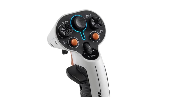 Thrustmaster Sol-R 2 HOSAS Space Sim Duo joystick, kablet USB-C, PC, svart/hvit