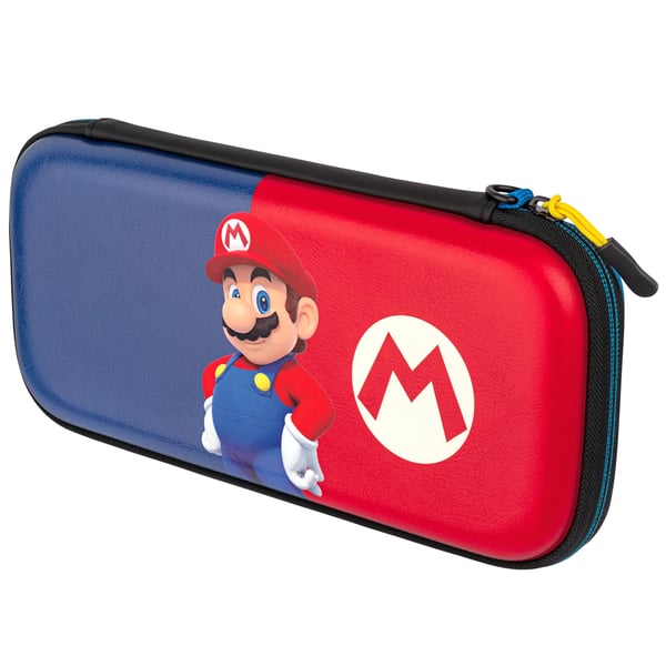 PDP Pull-N-Go Power Pose Mario - Fodral för spelkonsol - för Nintendo Switch, Nintendo Switch Lite, Nintendo Switch OLED