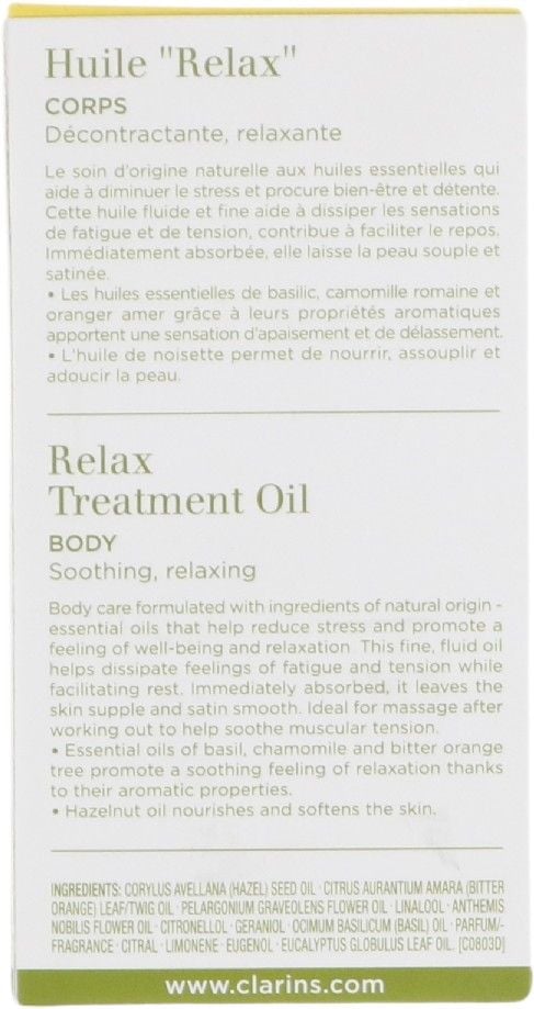 Clarins- Huile Relax -  Body Treatment Olie 100 ml