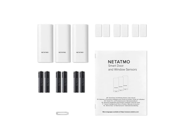 Netatmo DTG-EC dörr- och fönstersensor trådlös RF, 3-pack, vit