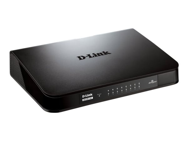D-Link GO-SW-16G - Switch - ikke-styrt - 16 x 10/100/1000 - stasjonær, rackmonterbar