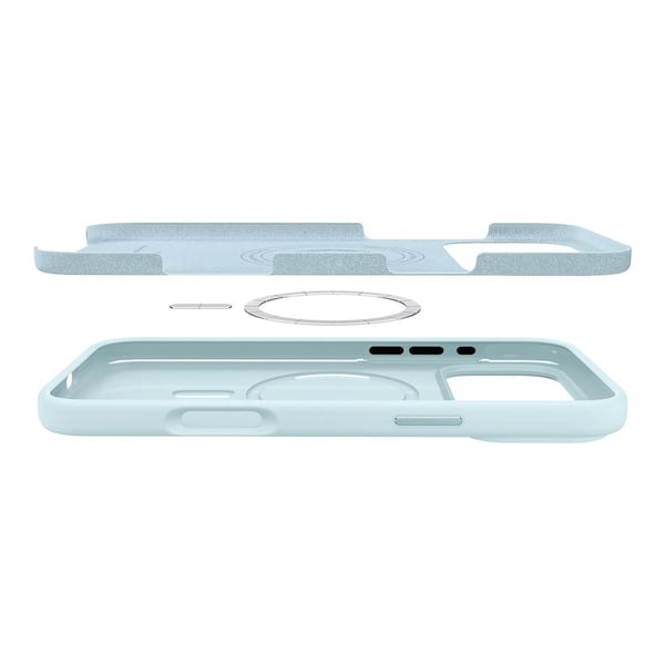 Spigen Silicone Fit (MagFit), Etui, Apple, iPhone 17 Pro Max, 17,5 cm (6.9"), Lyseblå