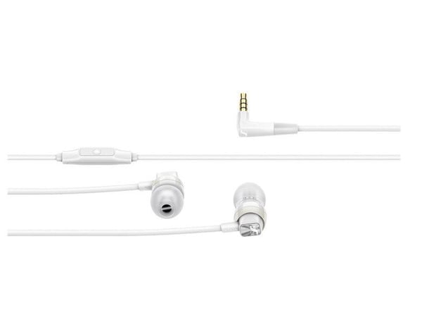 Sennheiser CX 300S - Hörlurar med mikrofon - öronknopp - kabelansluten - 3,5 mm kontakt - ljudisolerande - vit