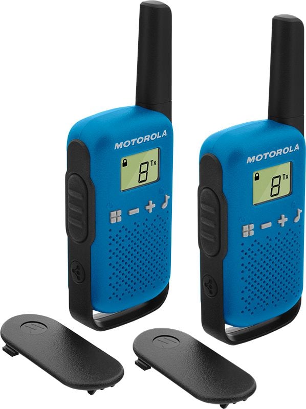 Motorola TALKABOUT T42 radiopuhelin PMR 446 MHz 16 kanavaa, musta/sininen 2 kpl