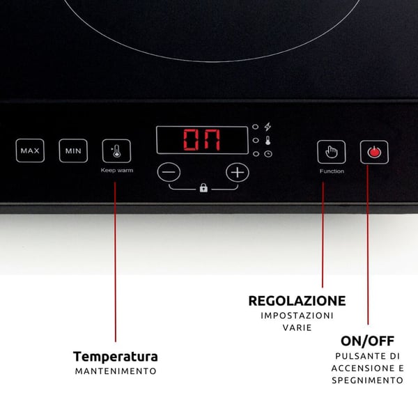 Ariete 1998/00, Svart, Bänkskiva, 58 cm, Zon induktionshäll, Keramik, 2 zon(er)
