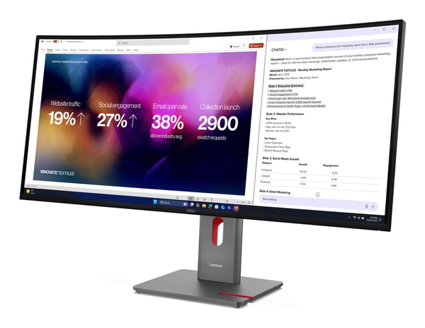 Lenovo ThinkVision P40WD-40 näyttö 39,7" WUHD 120 Hz IPS kaareva