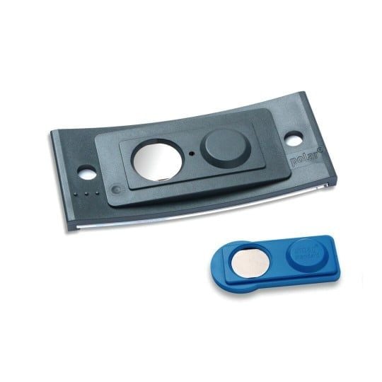 Navneskilt Badgepoint® 70x30 mm, Polar® Classic 30 Medarbejderskiltesæt, skilte med antracit ramme, akrylglas og printbare indstik - 5 skilte inkl....