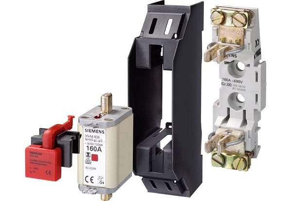 Siemens 3NA68307 Sikringsindsats Sikringsstørrelse = 00 100 A 500 V/AC, 250 V/DC 3 stk 3 stk