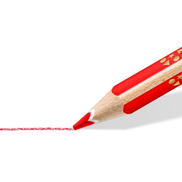 STAEDTLER Noris Club® triplus® Jumbo, FSC - ergonomisk trekantet - Bonuspakke med 10+2 stk. - assorterte farger