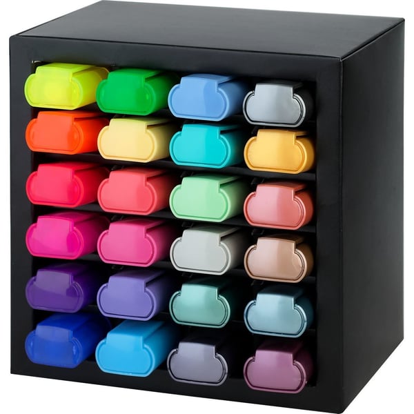 Faber-Castell - Markeringspenn - permanent - assorterte farger - vannbasert blekk - 1-5 mm (en pakke 24)