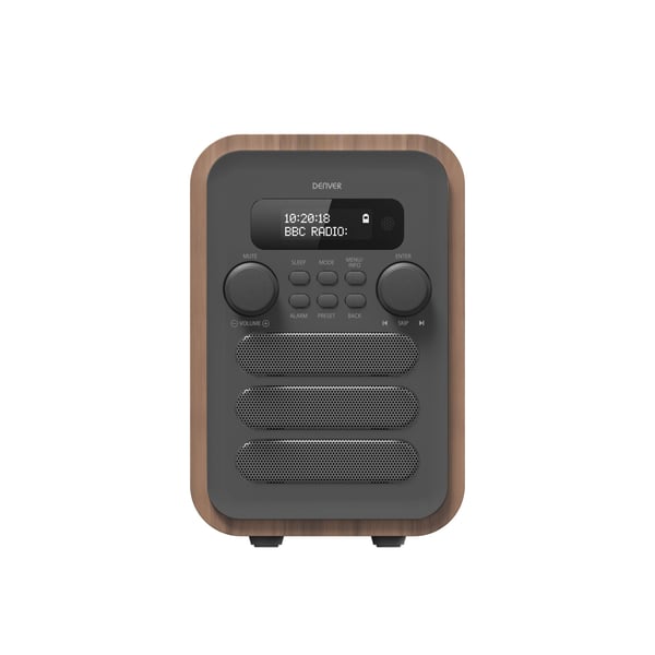 DENVER DAB-48 - Bærbar DAB-radio - 2.5 watt - grå