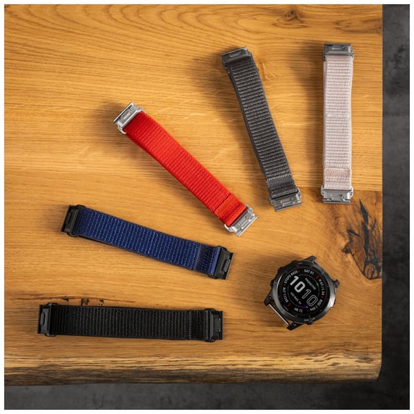 FIXED Garmin QuickFit sporty klokkerem, 22 mm, 160-210 mm, nylon, mørkegrå