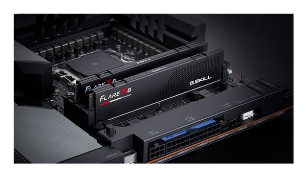 G.Skill Flare X5 - DDR5 - sett - 32 GB: 2 x 16 GB - DIMM 288-pin lav profil - 6400 MT/s / PC5-51200 - CL32 - ikke-bufret - ikke-ECC - matt svart