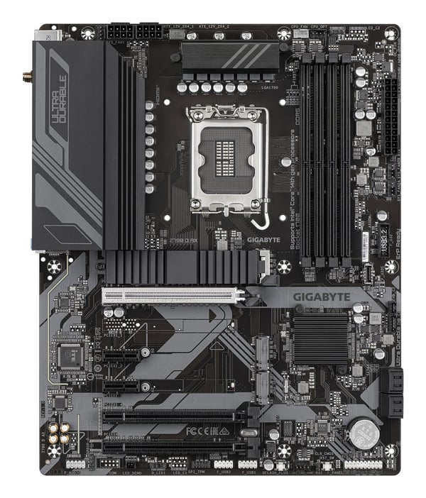 Gigabyte Z790 D AX, Intel, LGA 1700, Intel® Celeron®, Intel® Core™ i3, Intel® Core™ i3, Intel® Core™ i5, Intel® Core™ i7, Intel® Core™ i9,..., LGA ...