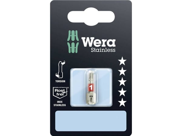 Wera 3851/1 TS SB Bits, rustfritt stål