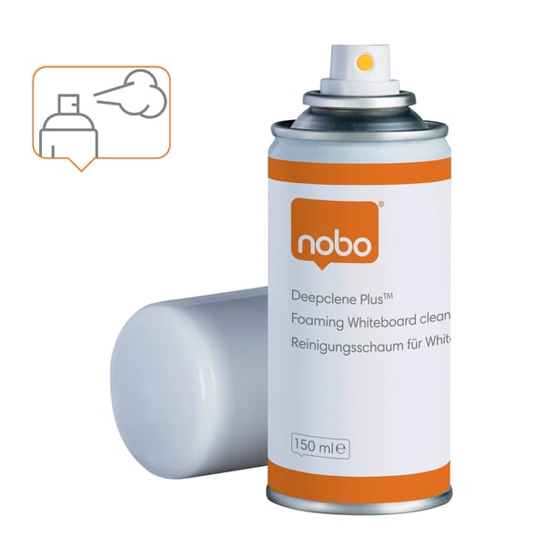 Nobo Deepclene - Rensespray til whiteboard - 150 ml - for P/N: 31630492, 31630495, 31630496, QBDC6045, QBDC9055, QBPE1290, QBPE1812, QBPE9060