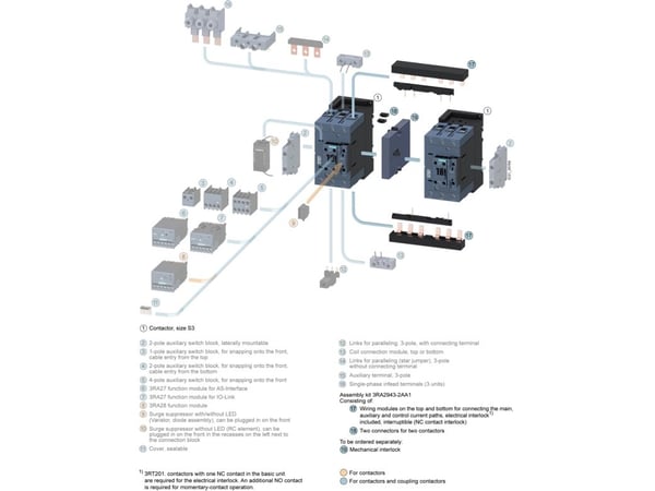 Siemens 3RA1943-3E Johdotuskomponentit 1 kpl