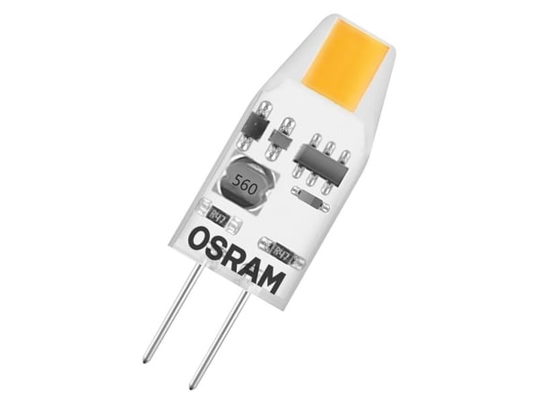 OSRAM - LED-lyspære - form: T10 - klar finish - G4 - 1 W (ekvivalent 10 W) - klasse F - varmt hvitt lys - 2700 K