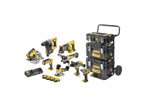 DEWALT DCK856P4-QW akkutyökalusarja 18 V 4x5,0 Ah TOUGHSYSTEM