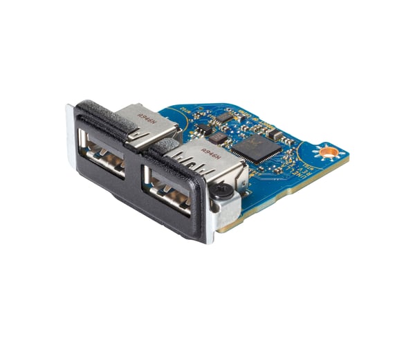 HP Flex IO V2 Card - 2 x USB 3.1 Gen1-port - for EliteDesk 800 G6, 805 G6; ProDesk 400 G6 (mini desktop), 400 G7, 405 G6, 600 G6; Workstation Z1 G6...