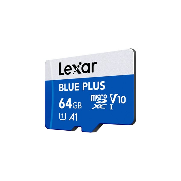 Karta Lexar Blue Plus MicroSDHC 64 GB klasse 10 UHS-I/U1 A1 V10 (LMSBLPL064G-BNANG)