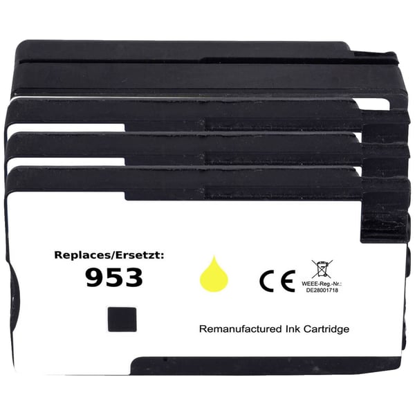 Renkforce RF-5718854, musta, Syaani, Magenta, Keltainen, 4 kpl, 900 sivua, 630 sivua, Yhdistelmäpakkaus