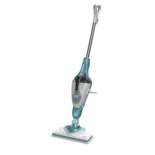 Black & Decker BHSM166DSM, Dampmopp, 0,5 l, Akva, Hvit, Knapper, Rotasjon, Fiksert, 6 m