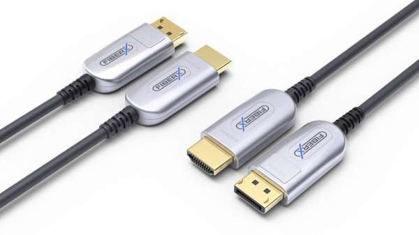 PureLink FiberX Series - DisplayPort-kabel - DisplayPort (hann) til DisplayPort (hann) - DisplayPort 2.0 - 10 m - Active Optical Cable (AOC), 8K-st...